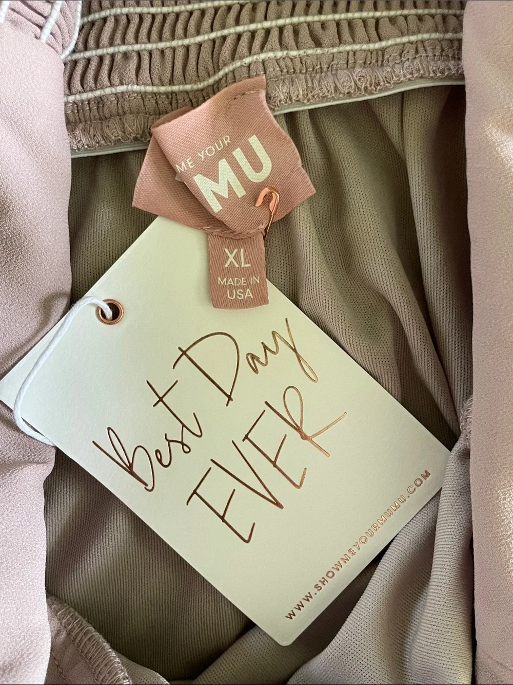 Show Me Your MuMu Beige Ruffled Maxi Dress